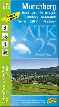 Cover: 9783987760341 | ATK25-C12 Münchberg (Amtliche Topographische Karte 1:25000) | Deutsch