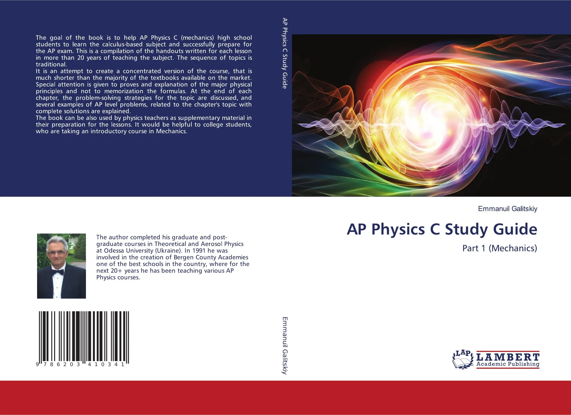 Cover: 9786203410341 | AP Physics C Study Guide | Part 1 (Mechanics) | Emmanuil Galitskiy