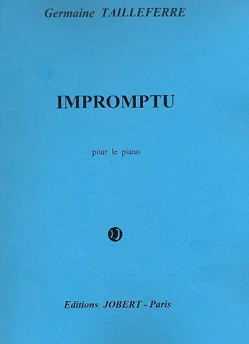 Cover: 9790230800341 | Impromptu pour le piano | Germaine Tailleferre | Buch