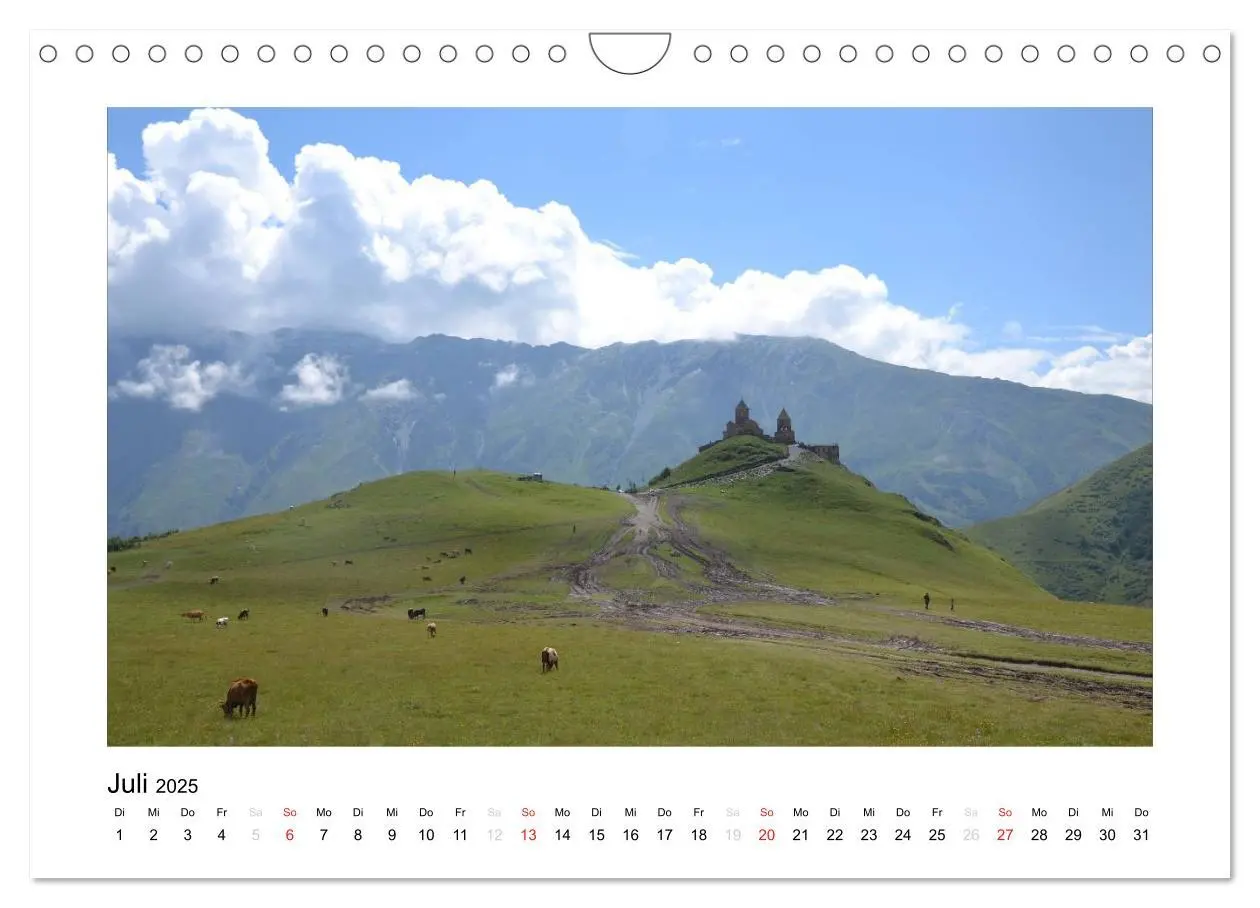 Bild: 9783435770441 | GEORGIEN 2025 (Wandkalender 2025 DIN A4 quer), CALVENDO Monatskalender