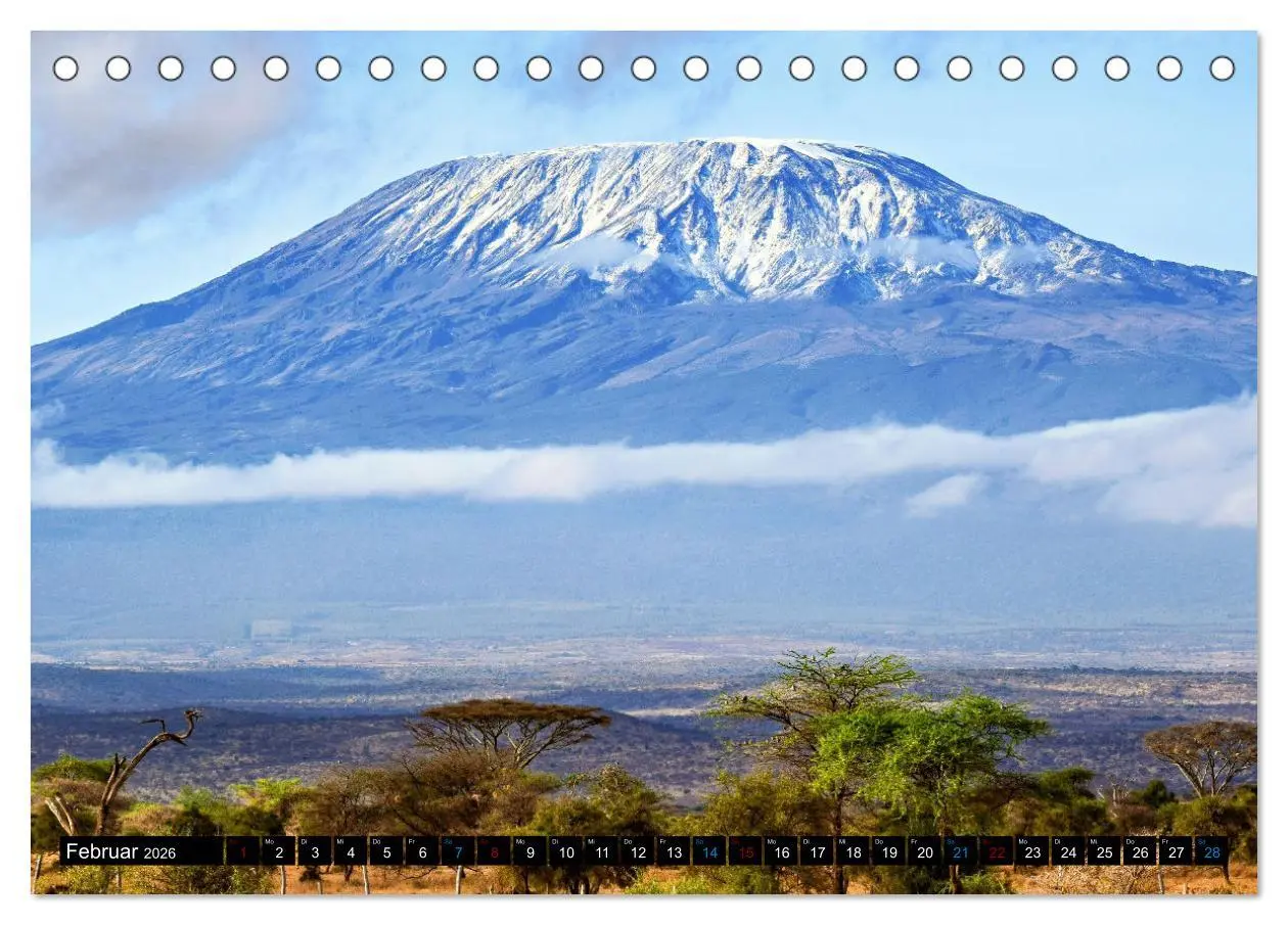 Bild: 9783457480441 | Kilimanjaro - das Dach Afrikas (Tischkalender 2026 DIN A5 quer),...