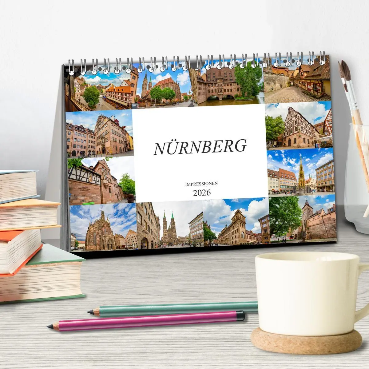 Bild: 9783457790441 | Nürnberg Impressionen (Tischkalender 2026 DIN A5 quer), CALVENDO...