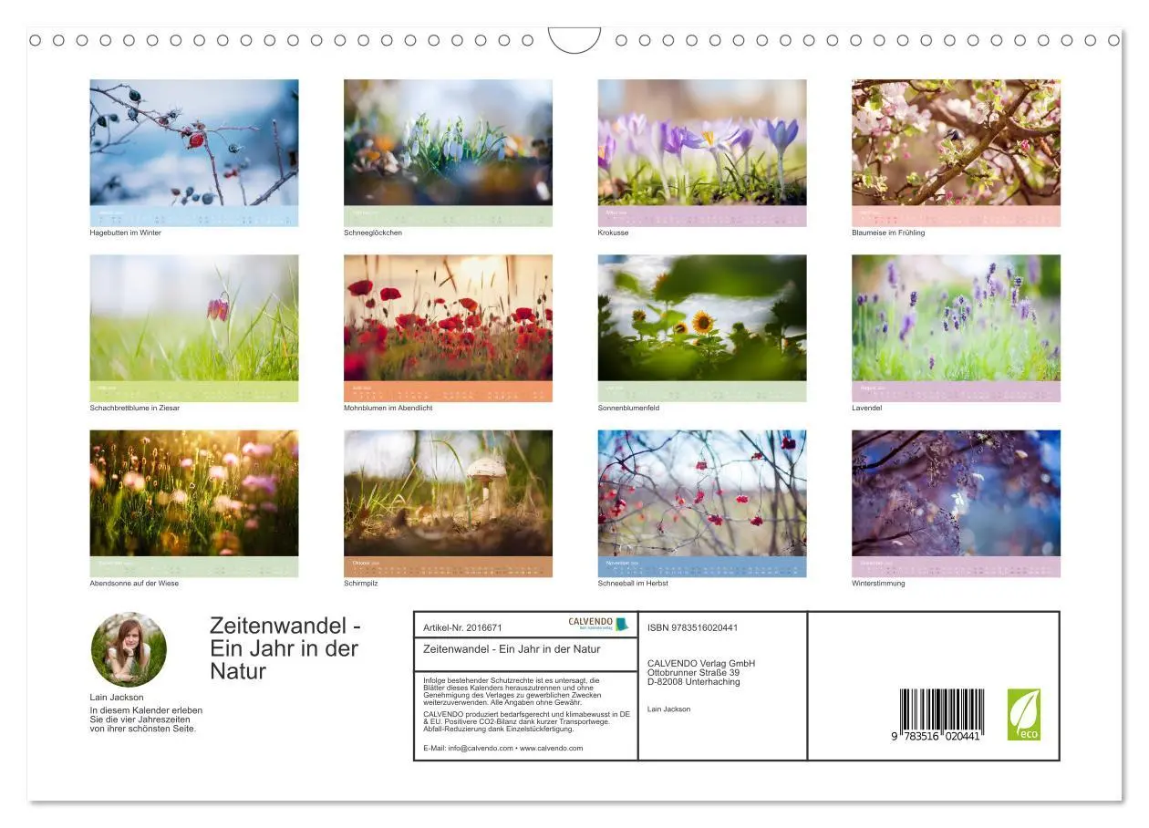 Bild: 9783516020441 | Zeitenwandel - Ein Jahr in der Natur (Wandkalender 2026 DIN A3...