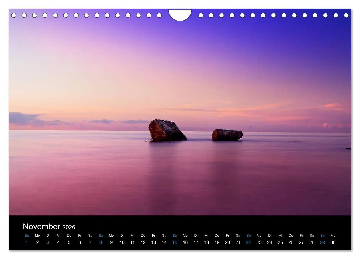 Bild: 9783516190441 | Sonnenuntergänge (Wandkalender 2026 DIN A4 quer), CALVENDO...