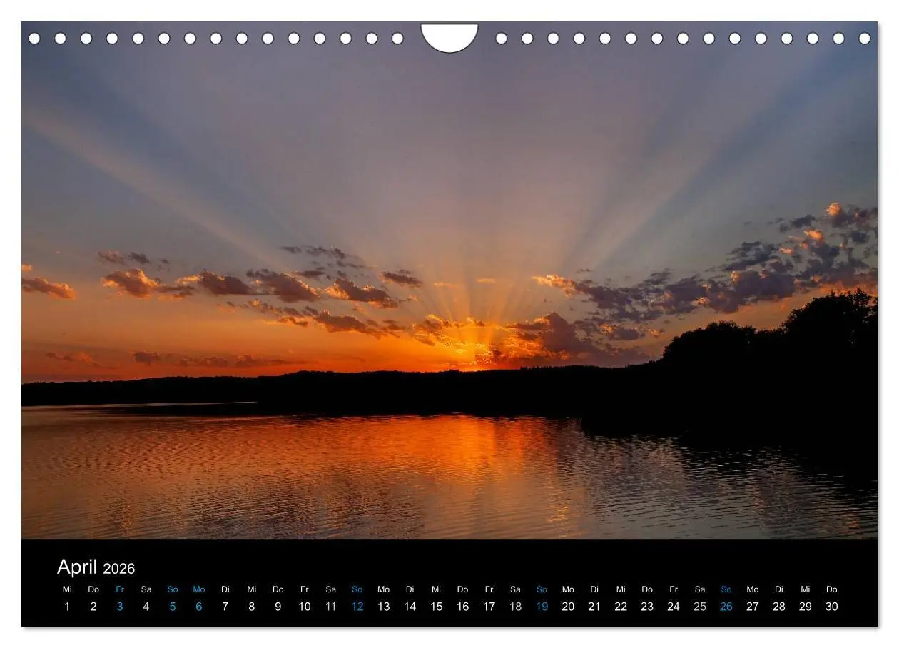 Bild: 9783516190441 | Sonnenuntergänge (Wandkalender 2026 DIN A4 quer), CALVENDO...