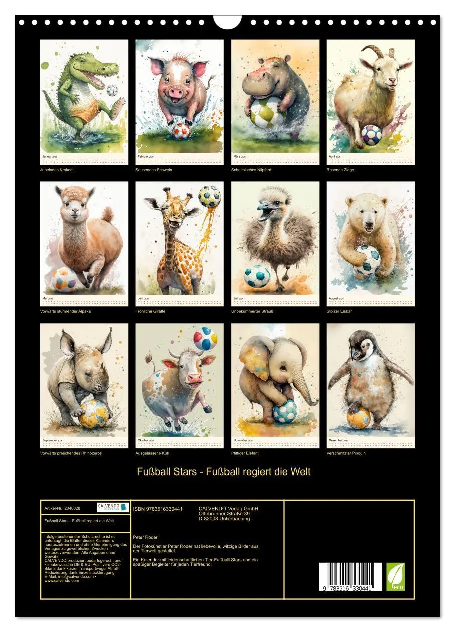 Bild: 9783516330441 | Fußball Stars - Fußball regiert die Welt (Wandkalender 2026 DIN A3...