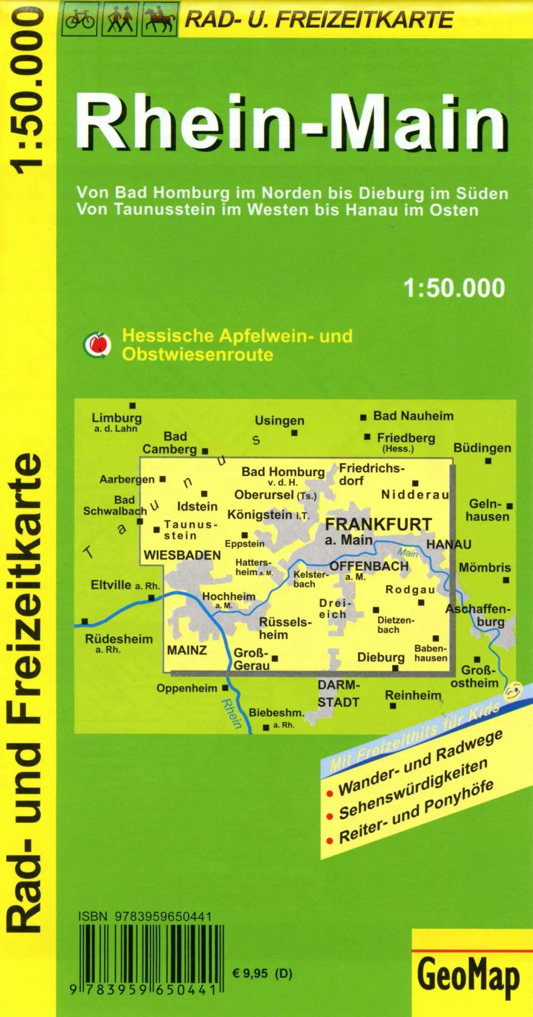 Bild: 9783959650441 | Rhein-Main Rad- und Freizeitkarte 1:50 000 | GeoMap | (Land-)Karte