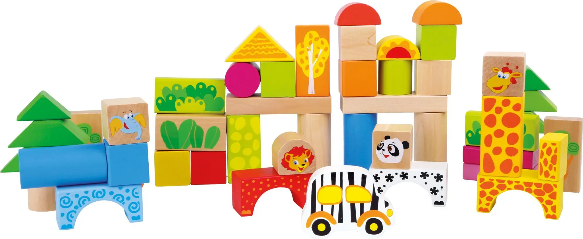 Bild: 4020972110541 | Holzbausteine Zoo | small foot-Bunt-Verpackung | 11054 | 2023 | Legler