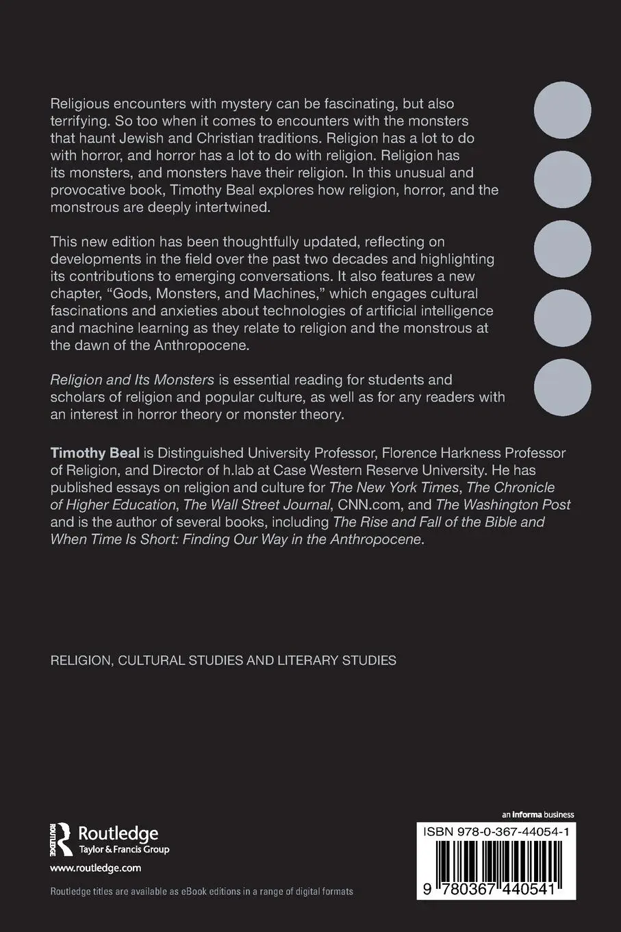 Rückseite: 9780367440541 | Religion and Its Monsters | Timothy Beal | Taschenbuch | Englisch