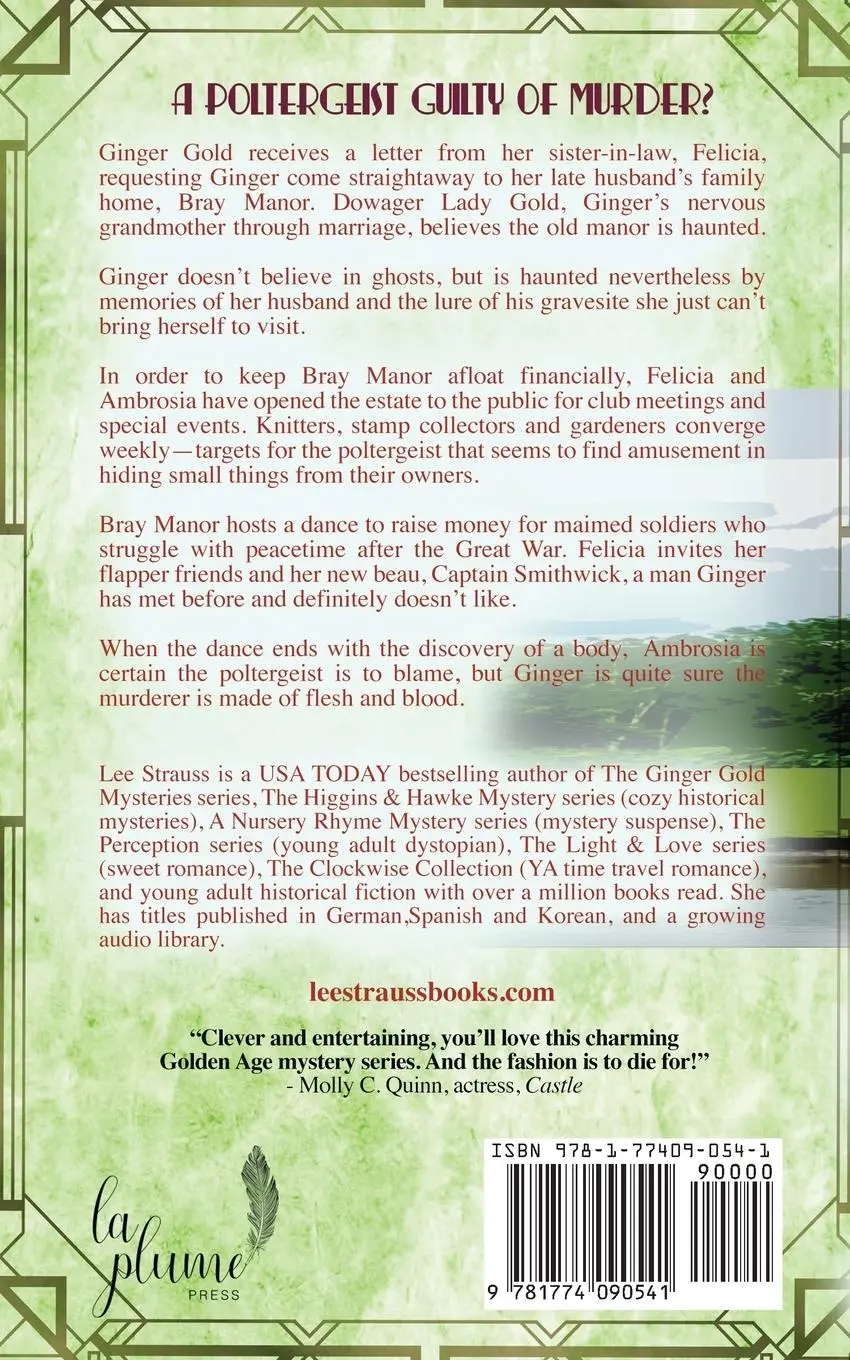 Rückseite: 9781774090541 | Murder at Bray Manor | a cozy historical 1920s mystery | Lee Strauss