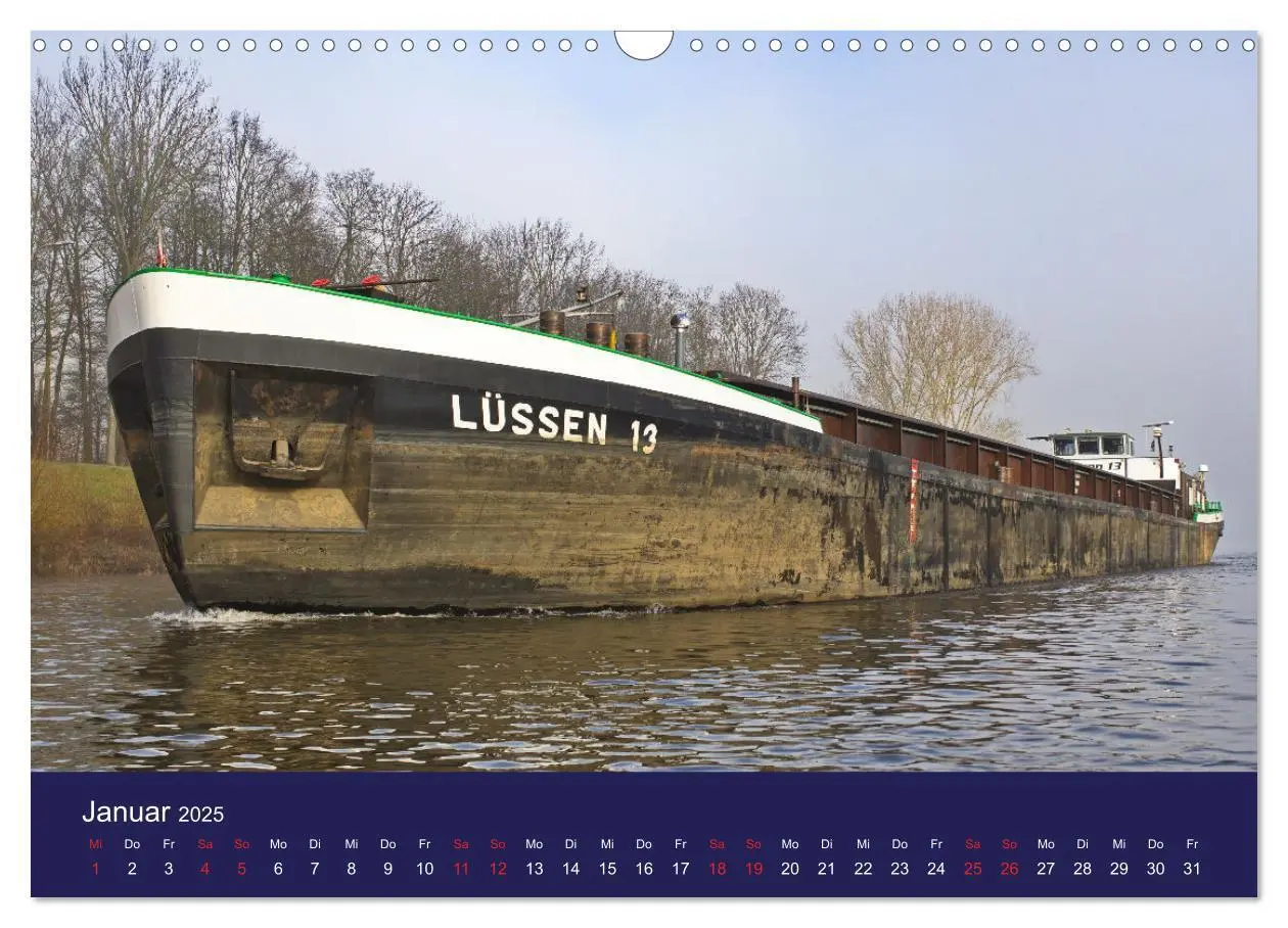 Bild: 9783457160541 | Binnenschiffe im Norden (Wandkalender 2025 DIN A3 quer), CALVENDO...