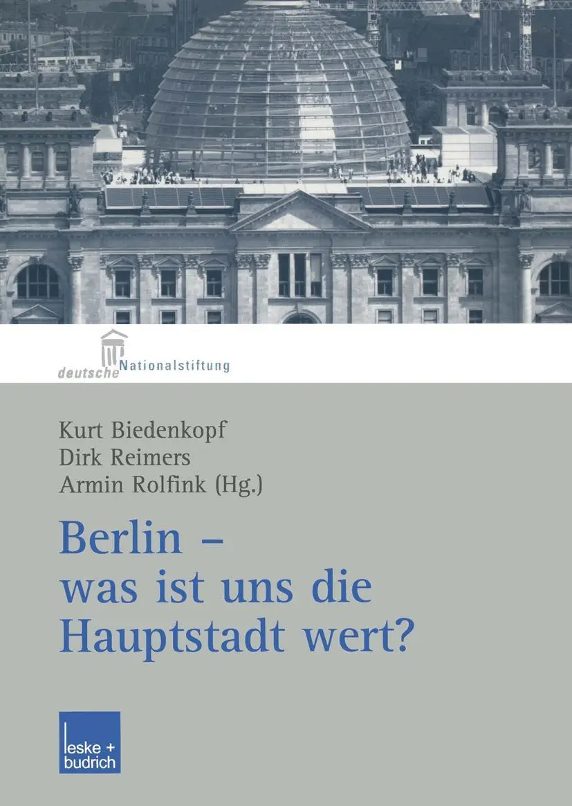 Cover: 9783810040541 | Berlin - was ist uns die Hauptstadt wert? | Kurt Biedenkopf (u. a.)