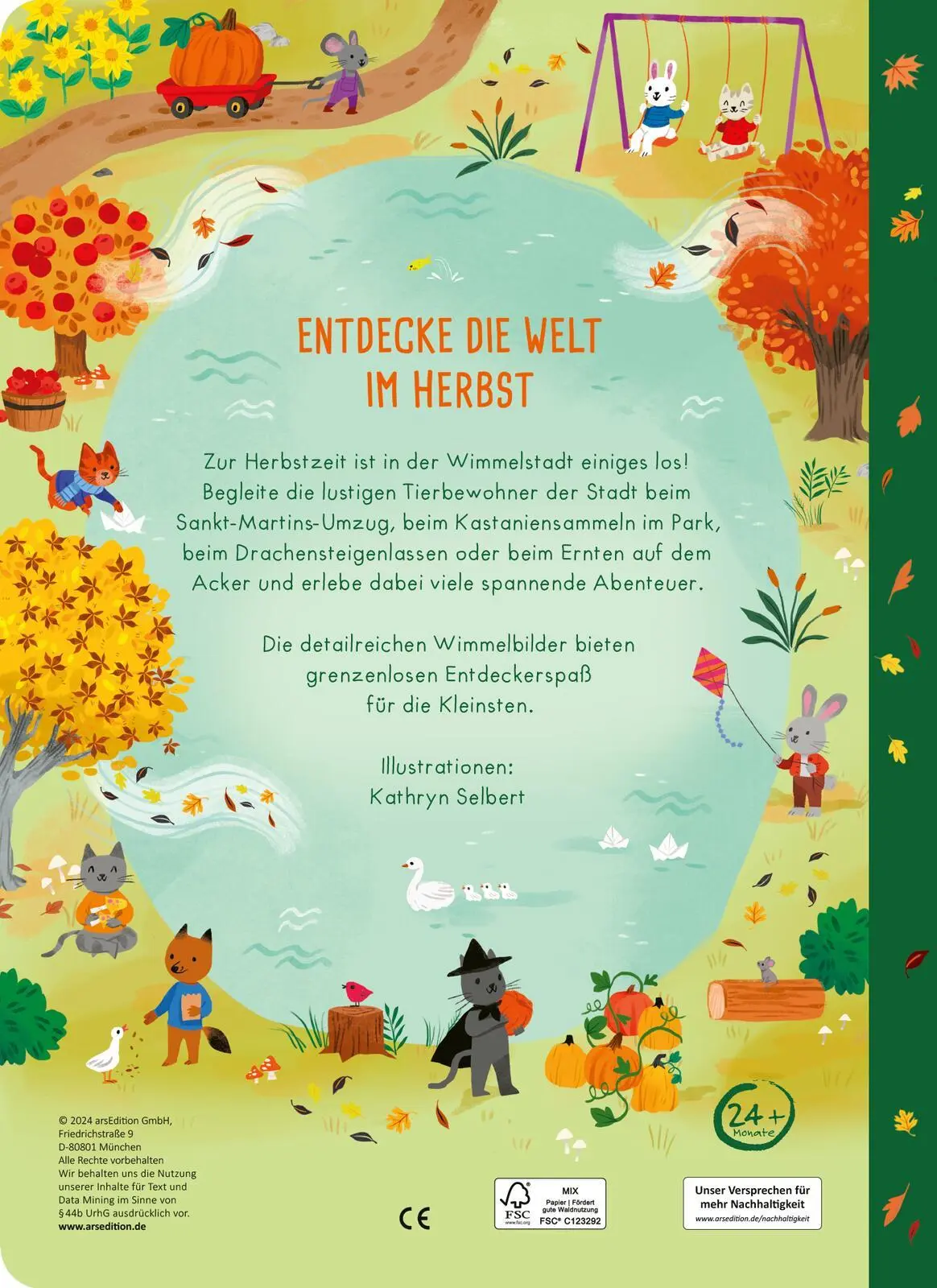 Rückseite: 9783845860541 | Mein großes Wimmelbuch - Im Herbst | Kathryn Selbert | Buch | 16 S.