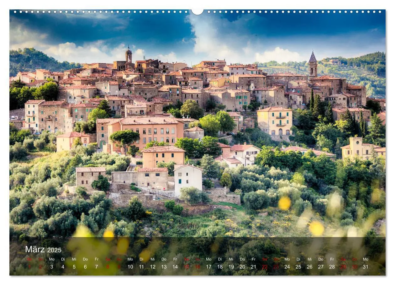 Bild: 9783435370641 | Toskana - spür den Sommer (Wandkalender 2025 DIN A2 quer), CALVENDO...