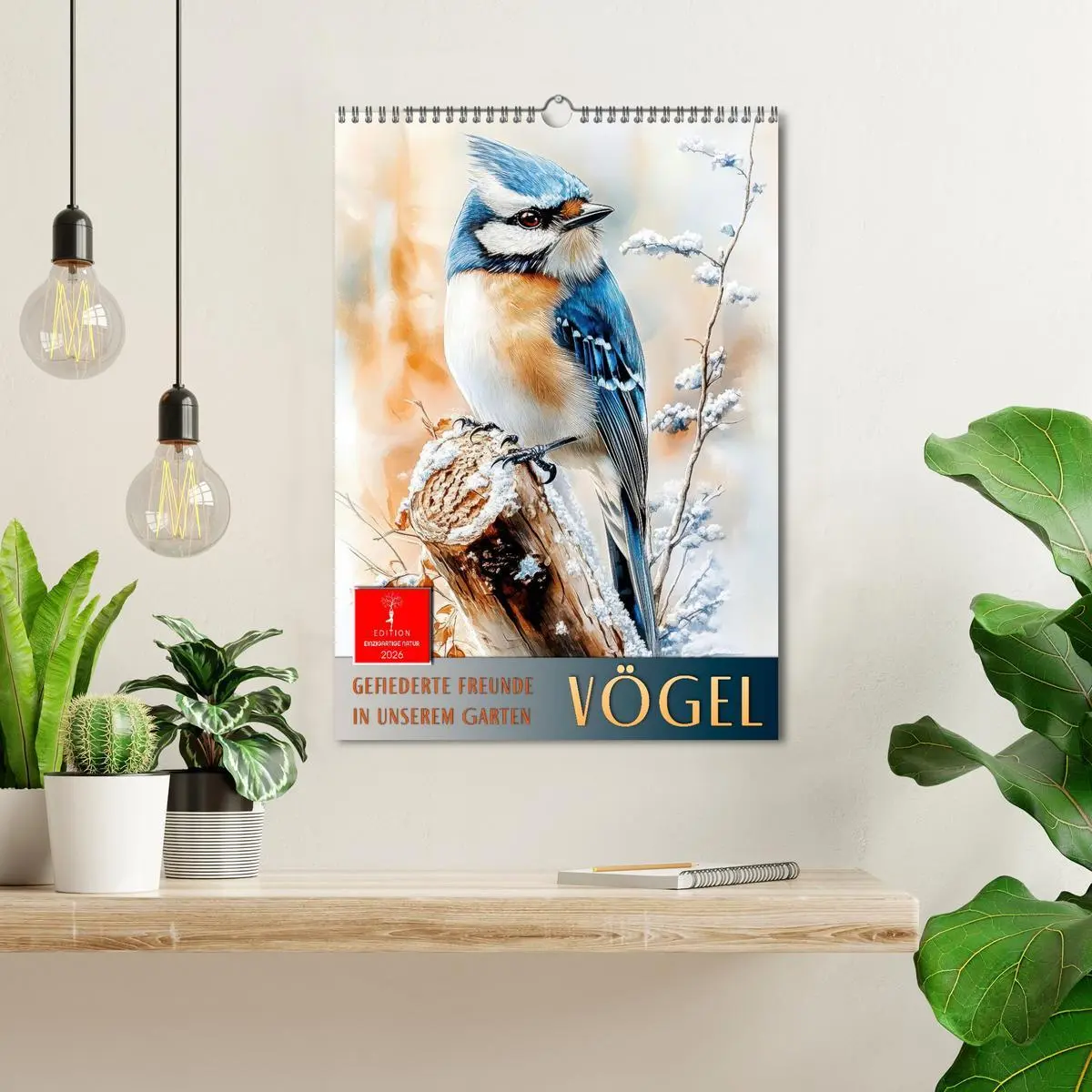 Bild: 9783457910641 | Vögel - gefiederte Freunde in unserem Garten (Wandkalender 2026 DIN...