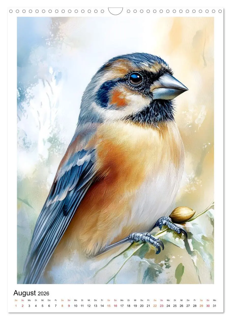 Bild: 9783457910641 | Vögel - gefiederte Freunde in unserem Garten (Wandkalender 2026 DIN...