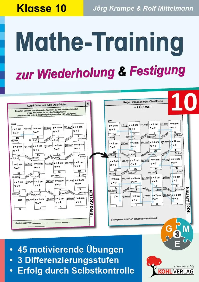 Cover: 9783988410641 | Mathe-Training zur Wiederholung und Festigung / Klasse 10 | Buch