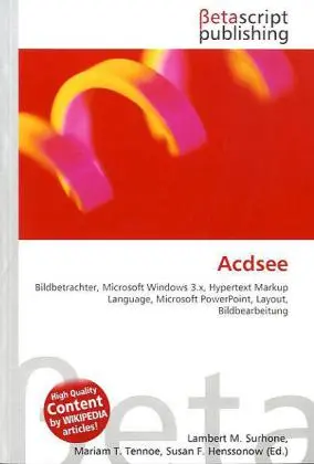 Cover: 9786130980641 | Acdsee | Lambert M. Surhone (u. a.) | Taschenbuch | Deutsch