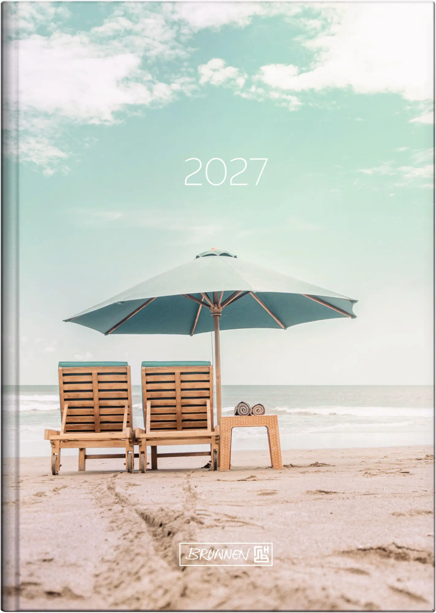 Cover: 4061947160741 | BRUNNEN 1079515037 Buchkalender Mod. 795 2027 "Sunbeds" A5, Papier