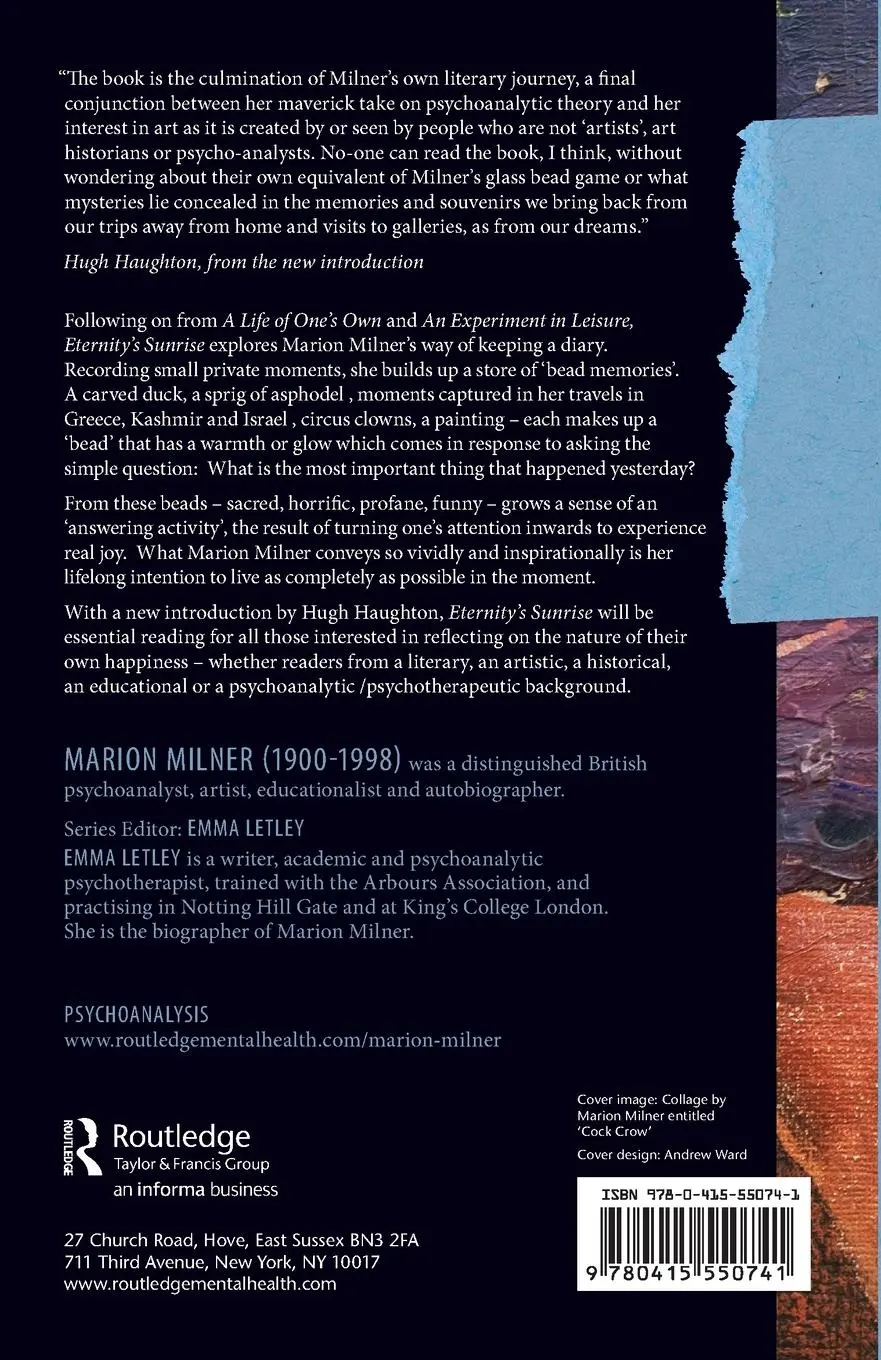 Rückseite: 9780415550741 | Eternity's Sunrise | A Way of Keeping a Diary | Marion Milner | Buch