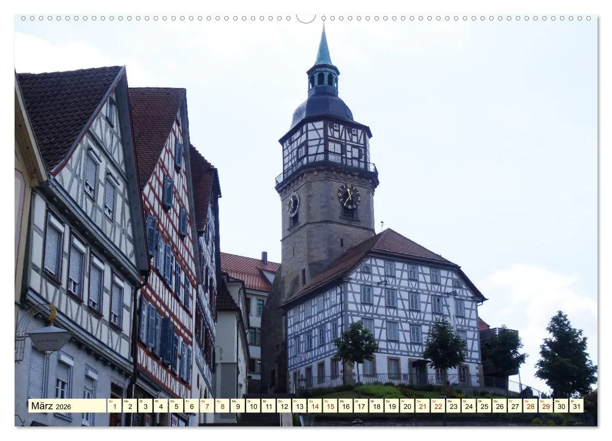 Bild: 9783457900741 | Unterwegs in Backnang (Wandkalender 2026 DIN A2 quer), CALVENDO...