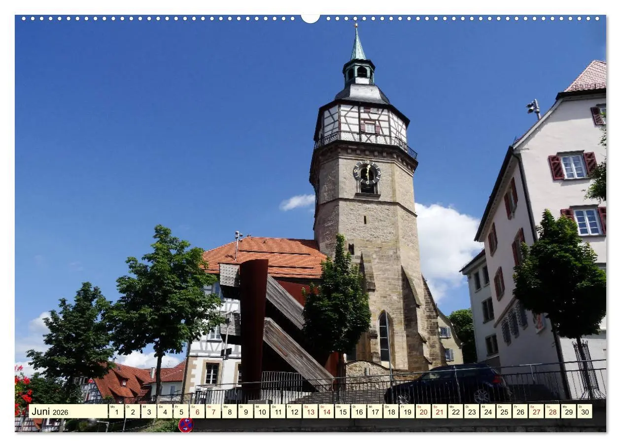 Bild: 9783457900741 | Unterwegs in Backnang (Wandkalender 2026 DIN A2 quer), CALVENDO...