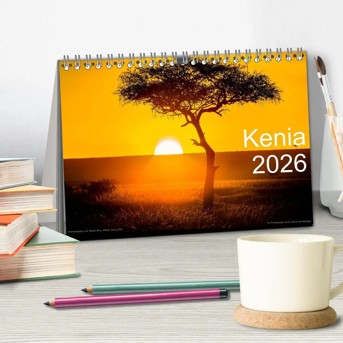 Bild: 9783516160741 | Kenia 2026 (Tischkalender 2026 DIN A5 quer), CALVENDO Monatskalender