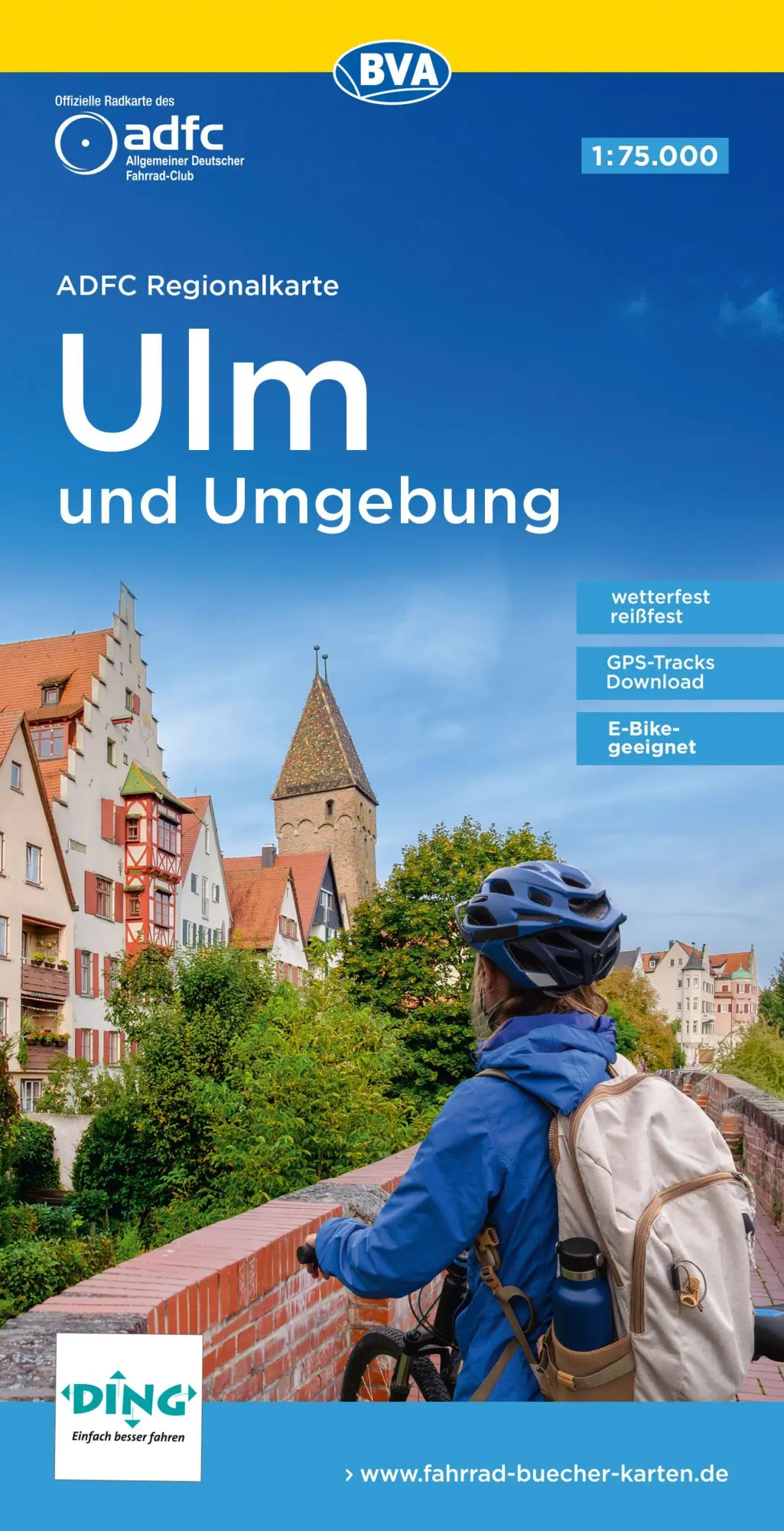 Cover: 9783969900741 | ADFC-Regionalkarte Ulm und Umgebung, 1:75.000, mit...