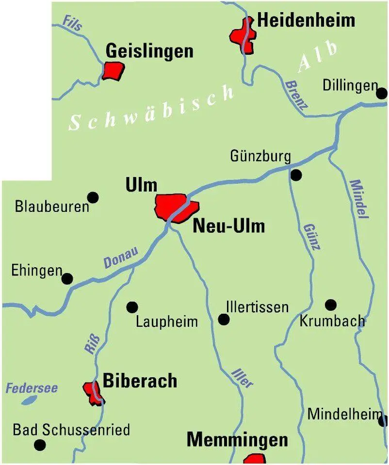 Bild: 9783969900741 | ADFC-Regionalkarte Ulm und Umgebung, 1:75.000, mit...