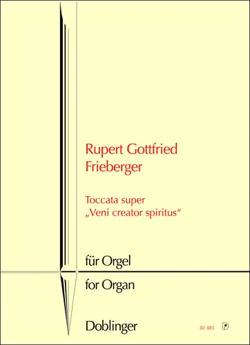 Cover: 9790012200741 | Toccata super Veni Creator Spiritus | Rupert Gottfried Frieberger