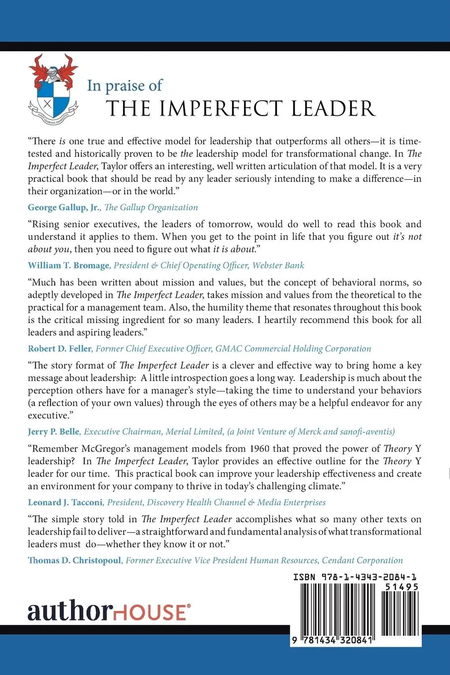 Rückseite: 9781434320841 | The Imperfect Leader | Davis H. Taylor | Taschenbuch | Englisch | 2007