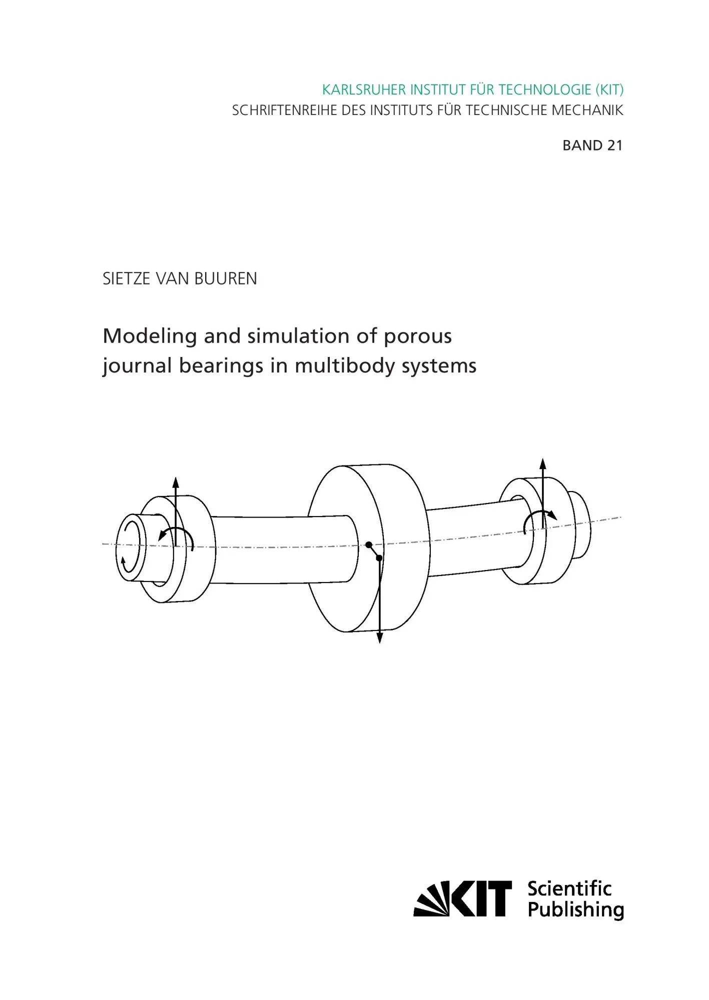 Cover: 9783731500841 | Modeling and simulation of porous journal bearings in multibody...