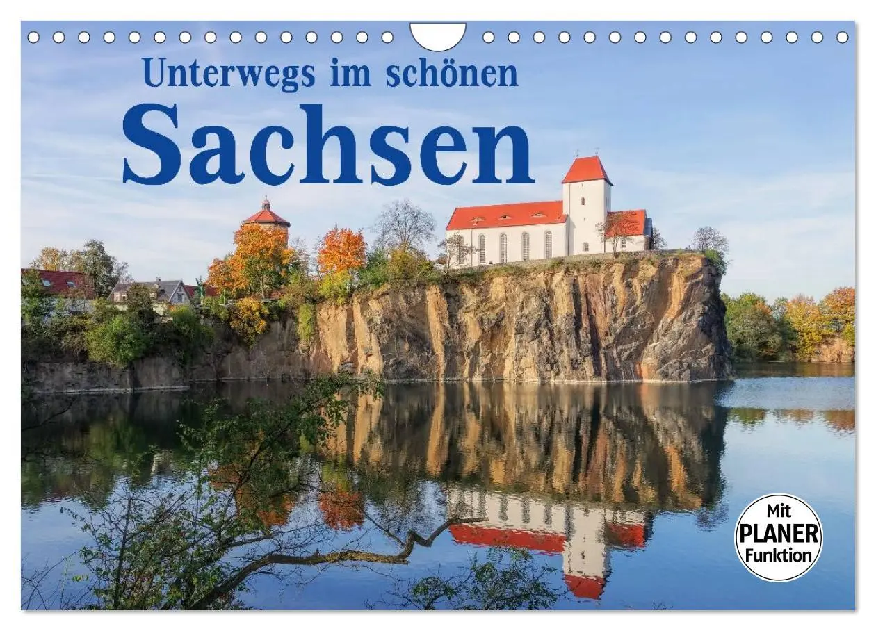 Cover: 9783457980941 | Unterwegs im schönen Sachsen (Wandkalender 2026 DIN A4 quer),...