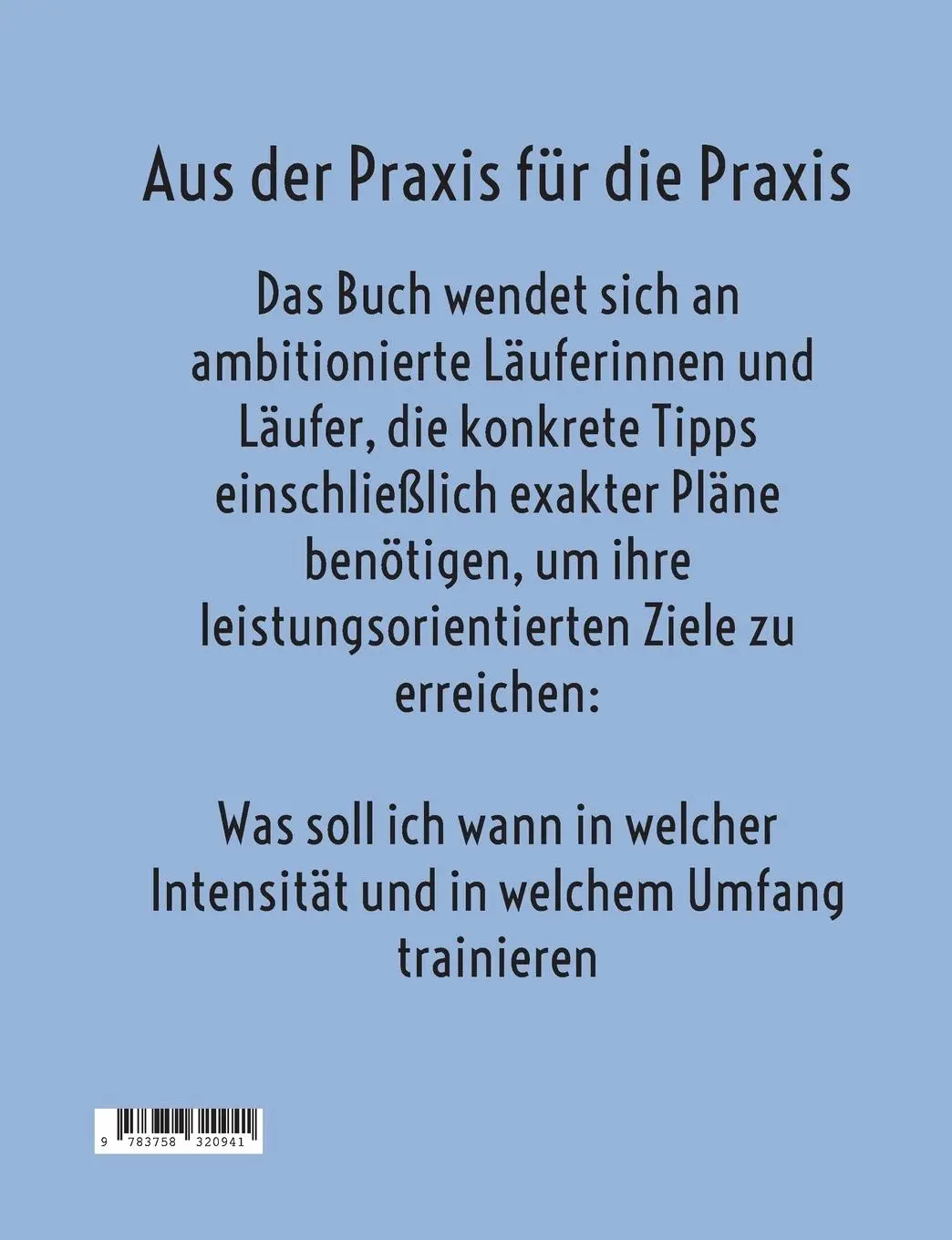 Rückseite: 9783758320941 | Läufst du noch oder trainierst du schon | Dieter Kloos | Taschenbuch