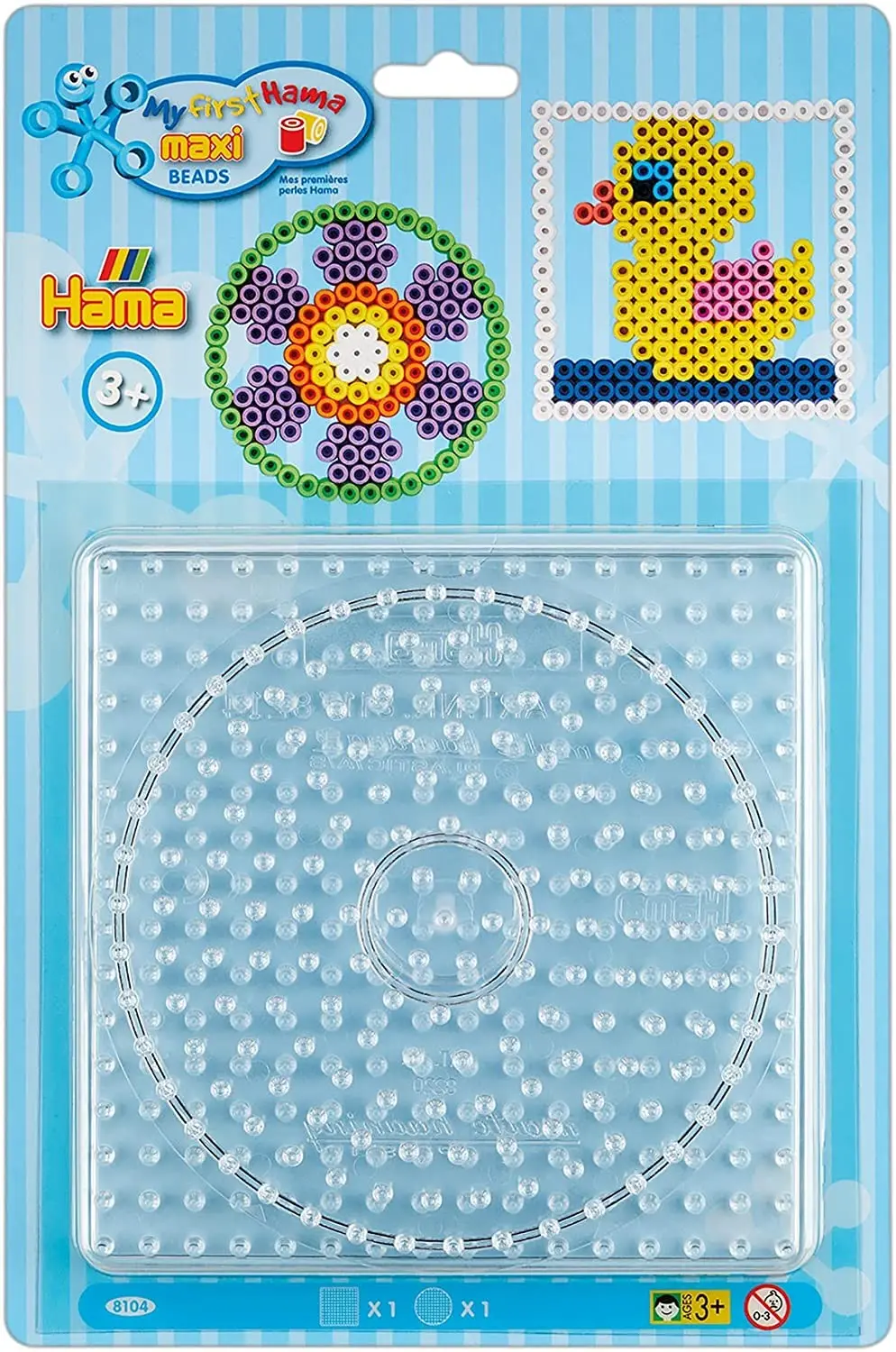Cover: 28178081041 | Hama 8104 - Maxi Stiftplatten 2er Set Quadrat und Kreis | Deutsch