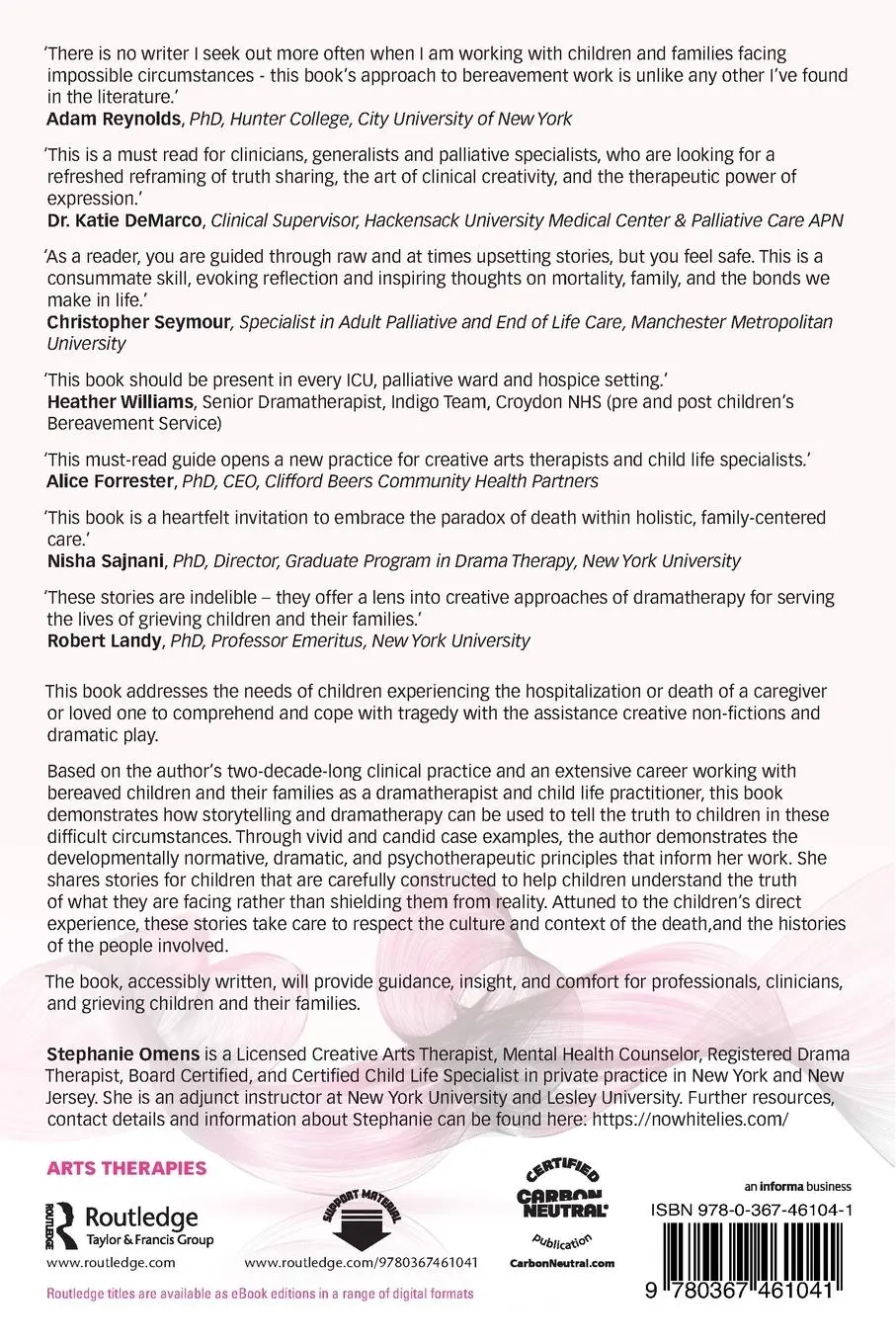 Rückseite: 9780367461041 | Dramatherapy and the Bereaved Child | Stephanie Omens | Taschenbuch