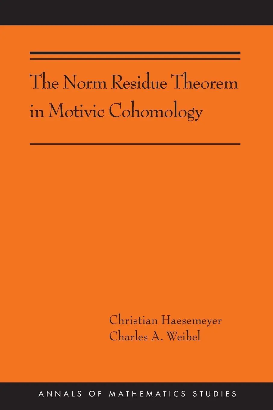 Cover: 9780691191041 | The Norm Residue Theorem in Motivic Cohomology | Haesemeyer (u. a.)