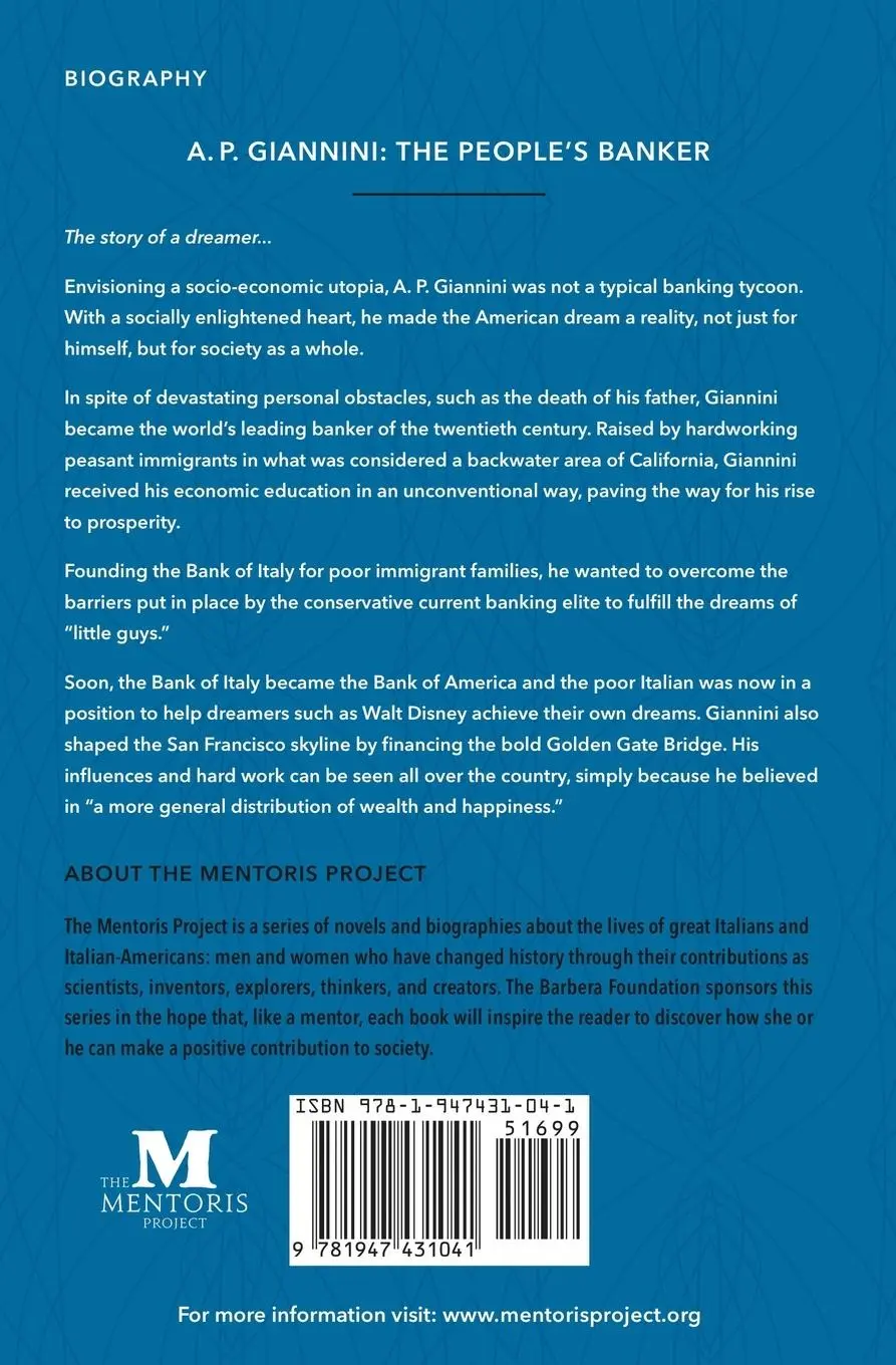 Rückseite: 9781947431041 | A. P. Giannini | The People's Banker | Francesca Valente | Taschenbuch