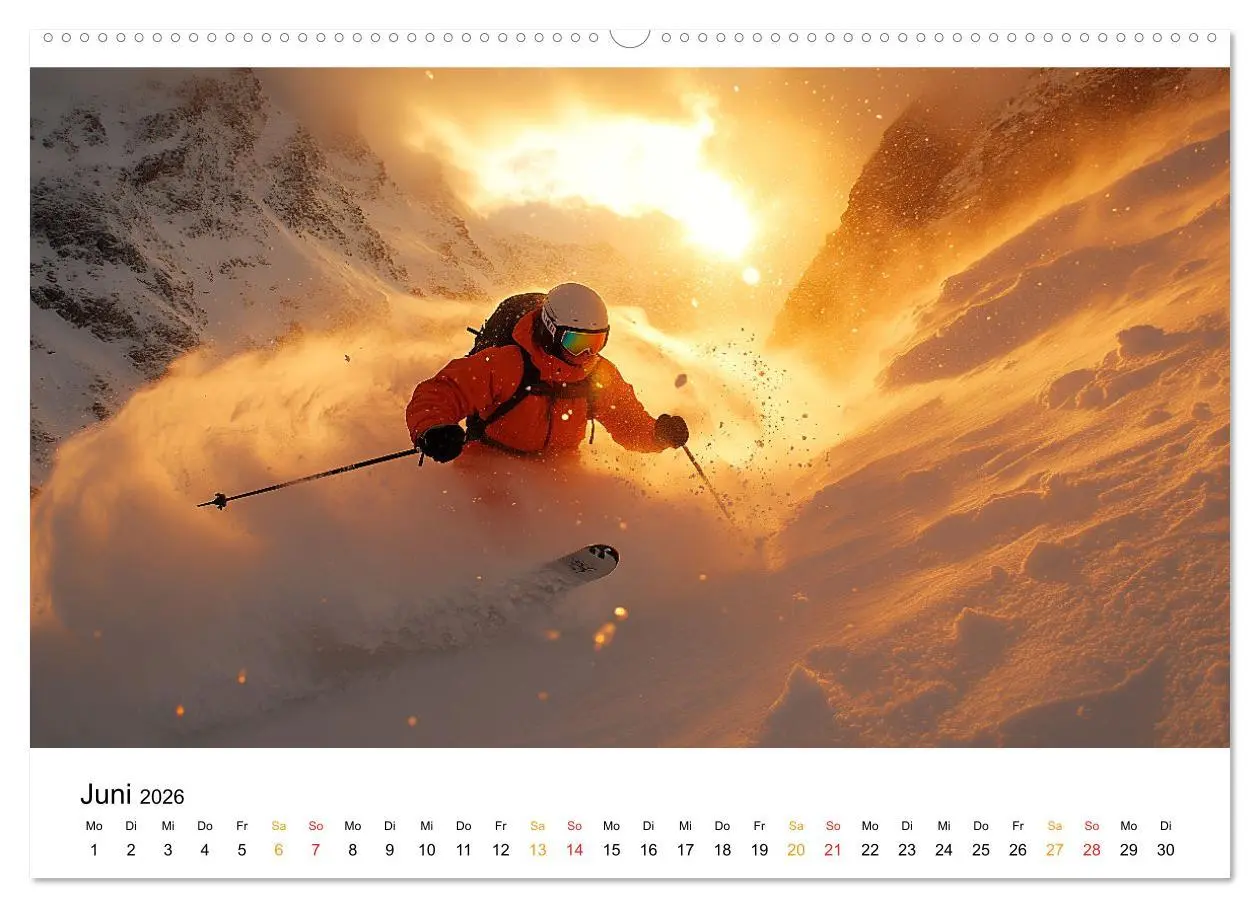 Bild: 9783457321041 | Kufen, Ski &amp; Snowboard (hochwertiger Premium Wandkalender 2026 DIN...