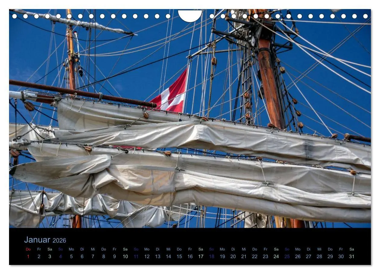 Bild: 9783516031041 | Segelschiffe - Maritime Details (Wandkalender 2026 DIN A4 quer),...