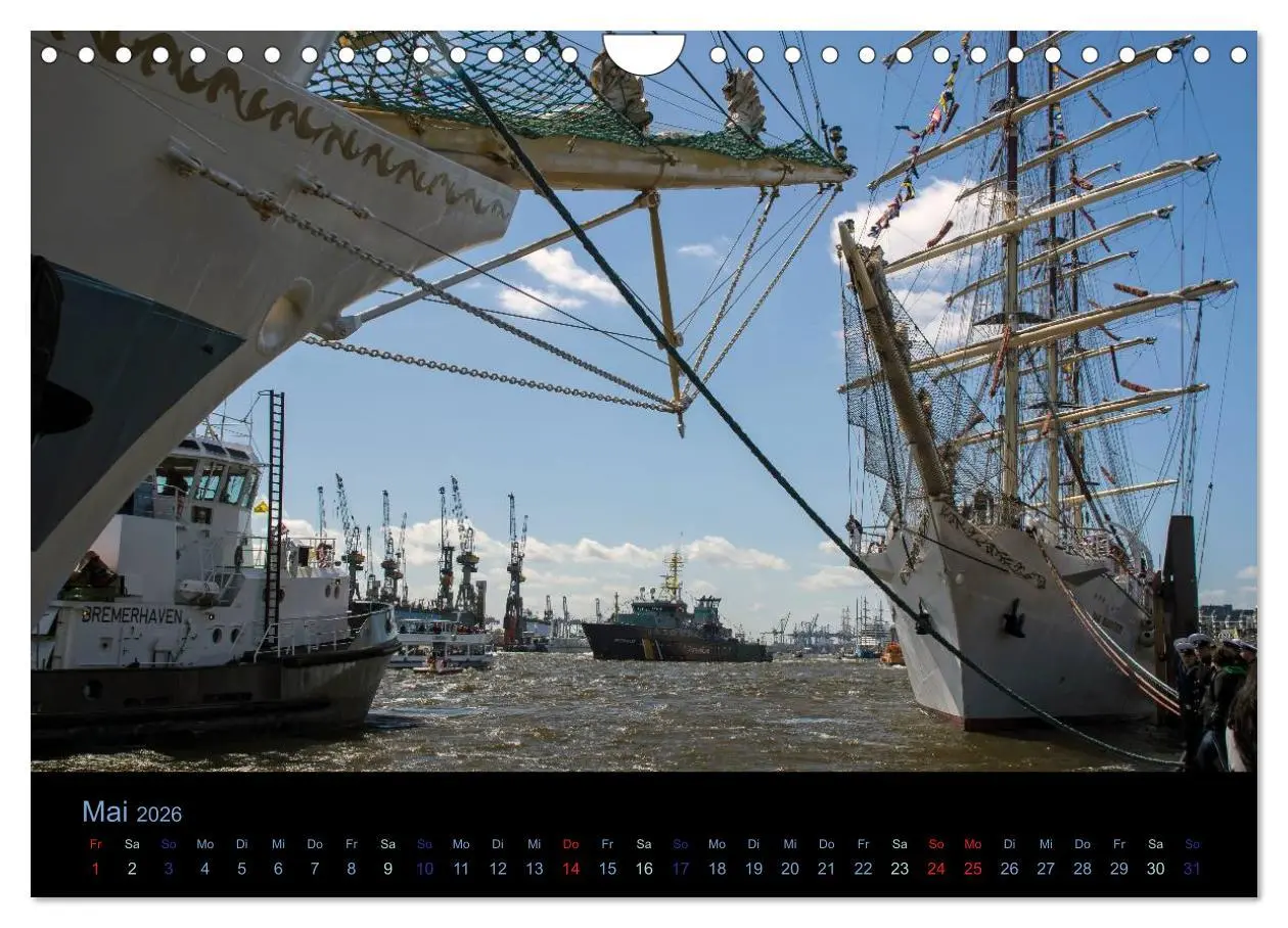 Bild: 9783516031041 | Segelschiffe - Maritime Details (Wandkalender 2026 DIN A4 quer),...