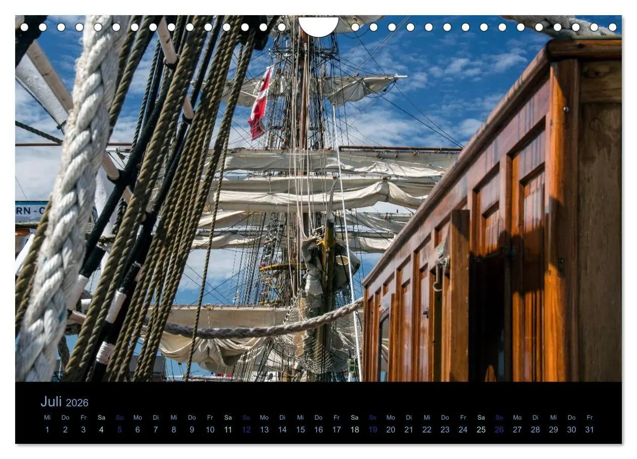 Bild: 9783516031041 | Segelschiffe - Maritime Details (Wandkalender 2026 DIN A4 quer),...
