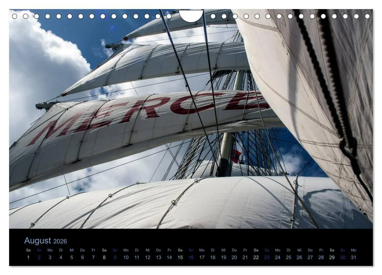 Bild: 9783516031041 | Segelschiffe - Maritime Details (Wandkalender 2026 DIN A4 quer),...