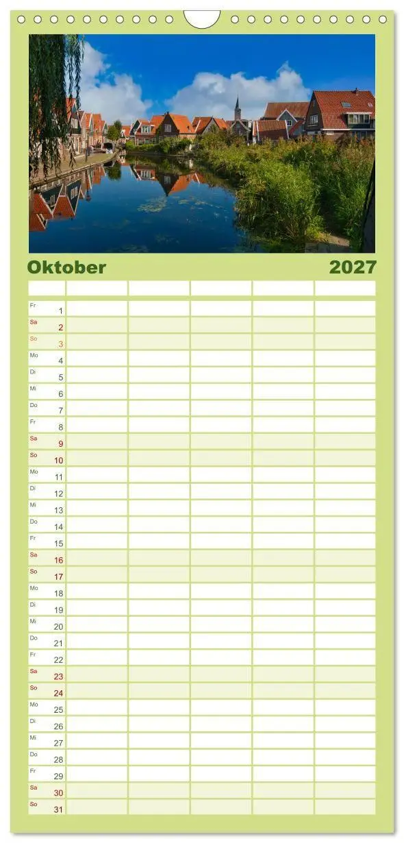 Bild: 9783594321041 | Familienplaner 2027 - Streifzug durch Nordholland mit 5 Spalten...