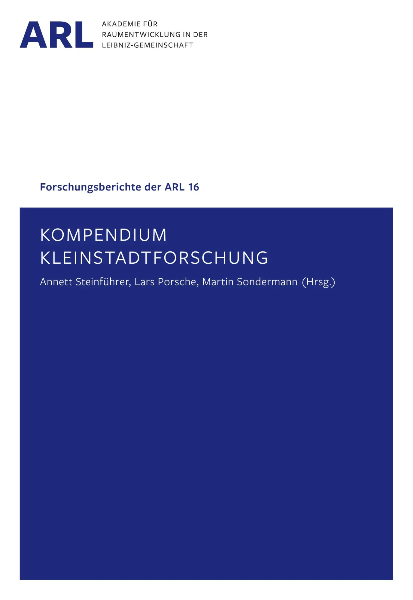 Cover: 9783888381041 | Kompendium Kleinstadtforschung | Annett Steinführer (u. a.) | Buch