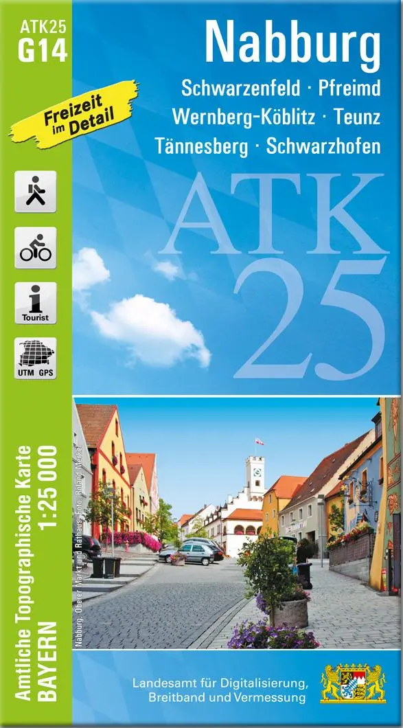 Cover: 9783987761041 | ATK25-G14 Nabburg (Amtliche Topographische Karte 1:25000) | Deutsch