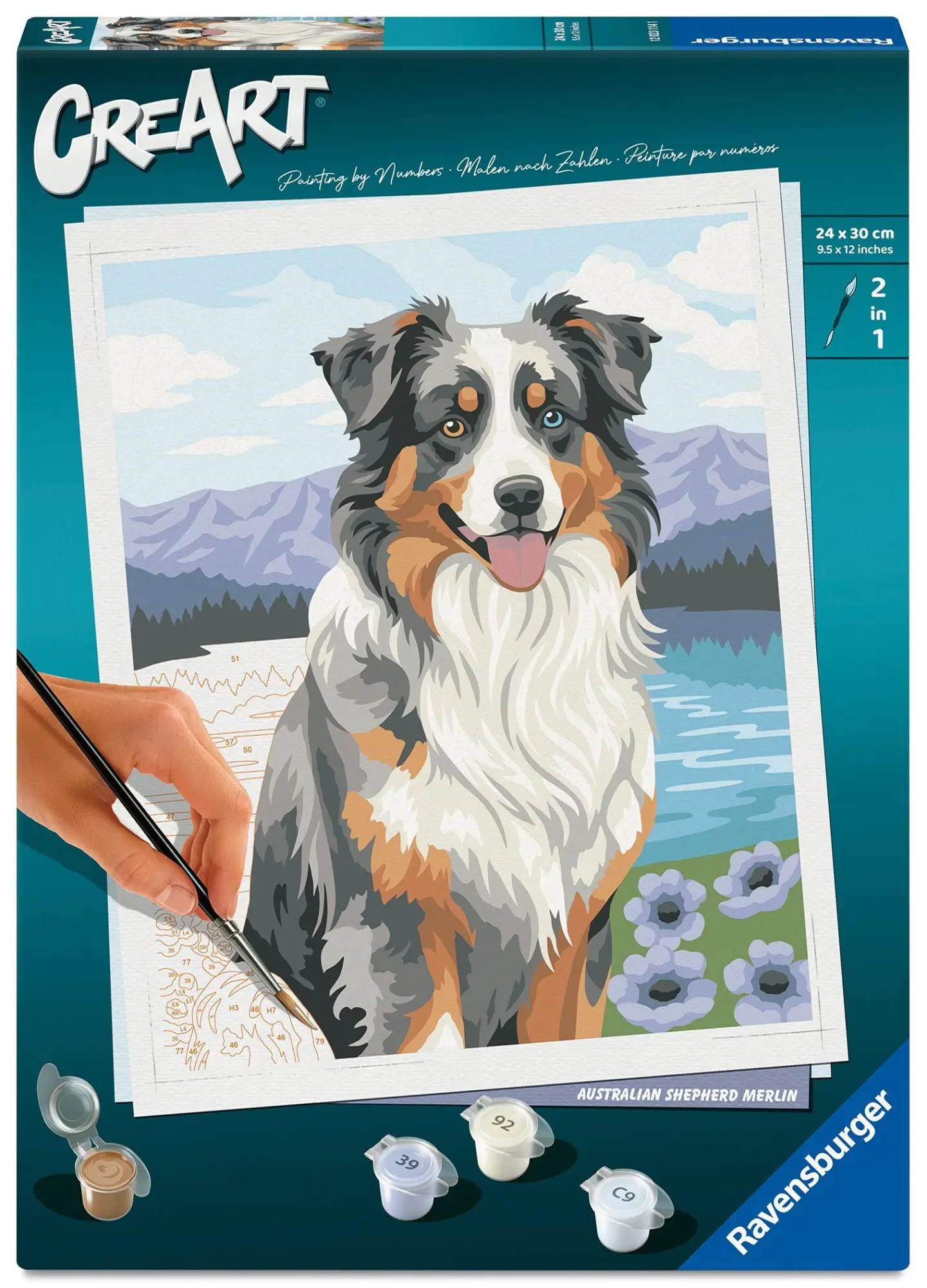 Cover: 4005555231141 | Ravensburger CreArt 12023114 - Australian Shepherd Merlin - Malen...