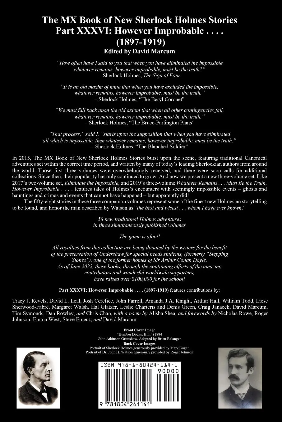 Rückseite: 9781804241141 | The MX Book of New Sherlock Holmes Stories Part XXXVI | David Marcum