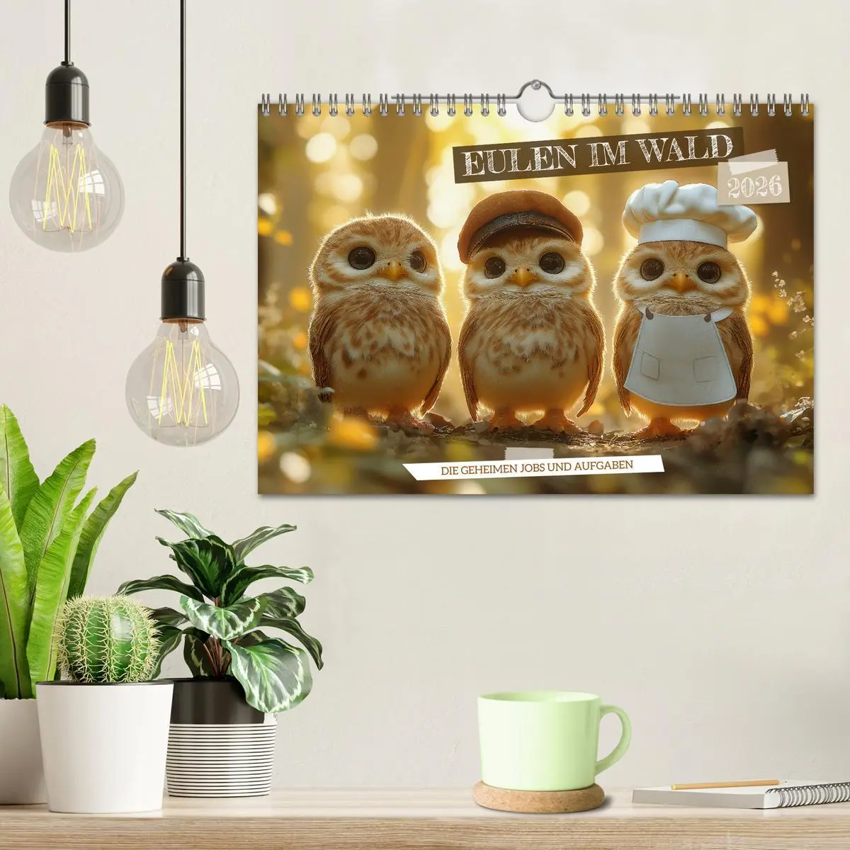 Bild: 9783457311141 | Eulen im Wald - Die geheimen Jobs und Aufgaben (Wandkalender 2026...
