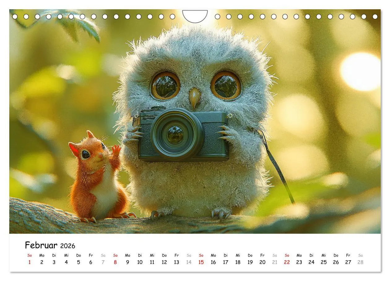 Bild: 9783457311141 | Eulen im Wald - Die geheimen Jobs und Aufgaben (Wandkalender 2026...